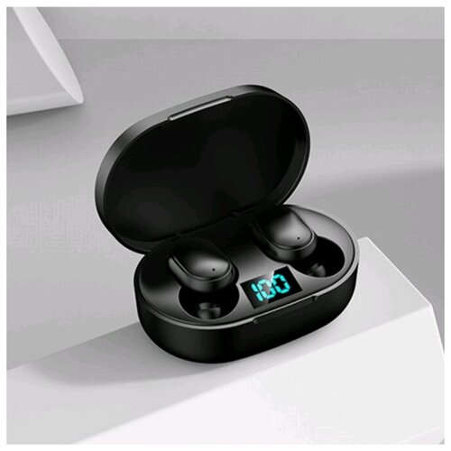 Беспроводные наушники с микрофономс шумоподавлениемчерные через Bluetooth E6S True Wireless 55000₽