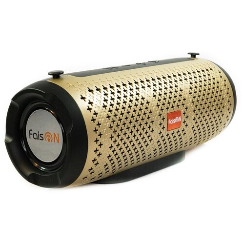 фото Портативная блютуз колонка faison, h6, золотой
