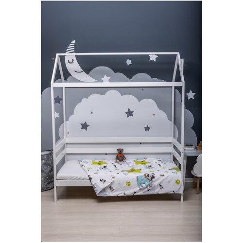 Вомбатик Classic Collection Мопсы Пододеяльник на молнии 148х215