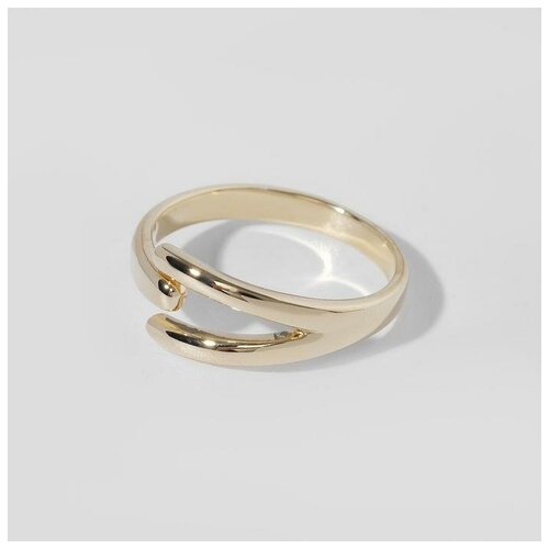 фото Кольцо "тренд" три линии. цвет золото. безразмерное 6766435 сима-ленд