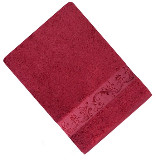 фото Tana home collection полотенце шанталь цвет: бордовый (50х90 см) br42929
