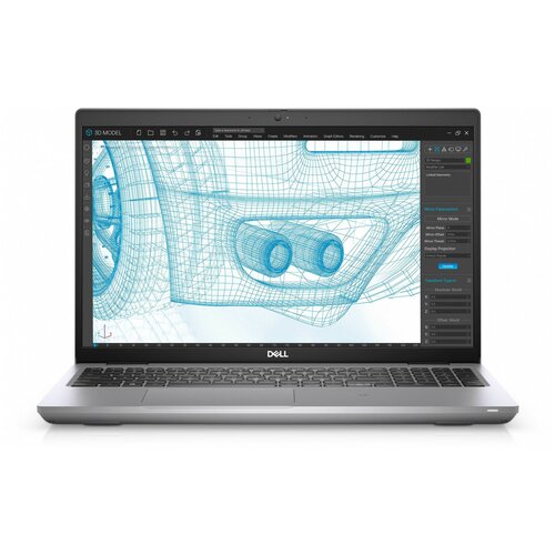 фото Ноутбук dell precision 3561 core i7 11800h 16gb 1tb ssd256gb nvidia quadro t600 4gb 15.6" wva fhd (1920x1080) windows 10 professional grey wifi bt cam