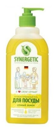 SYNERGETIC Средство для мытья посуды SYNERGETIC Лимон 500мл