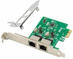 Сетевая карта PCI-Ex1 (RTL8111F) 2 x RJ45, 10/100/1000 Мбит/с | ORIENT XWT-R81L2PE