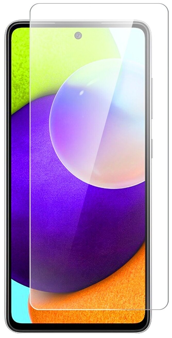 Защитное стекло на Samsung Galaxy A52 / A52 2021 / 51 (Гибридное - пленка + стекловолокно) на Экран Brozo Hybrid Glass