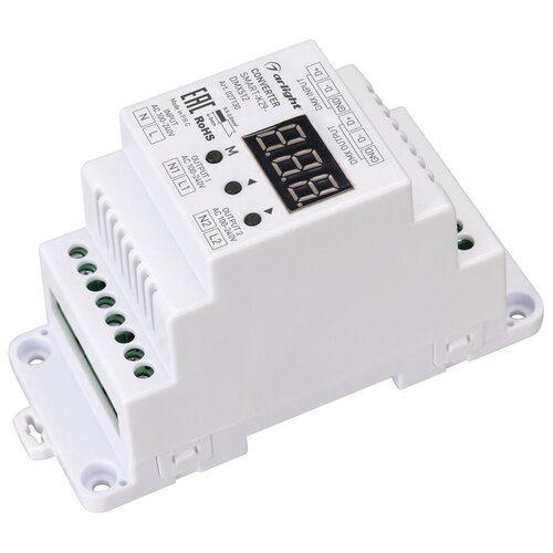 027130 Конвертер SMART-K29-DMX512 (230V, 2x1.2A, TRIAC, DIN) (ARL, Пластик)