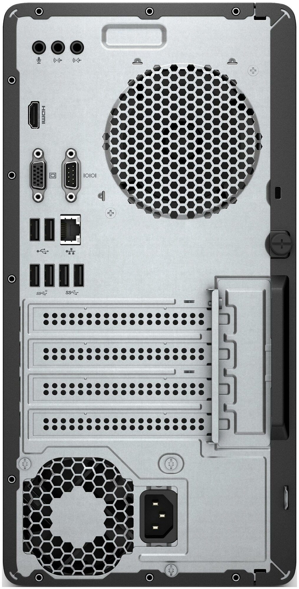 Компьютер HP 290 G4, Intel Core i3 10100, DDR4 8ГБ, 256ГБ(SSD), Intel UHD Graphics 630, DVD-RW, Windows 10 Professional, черный [123n1ea] - фото №4