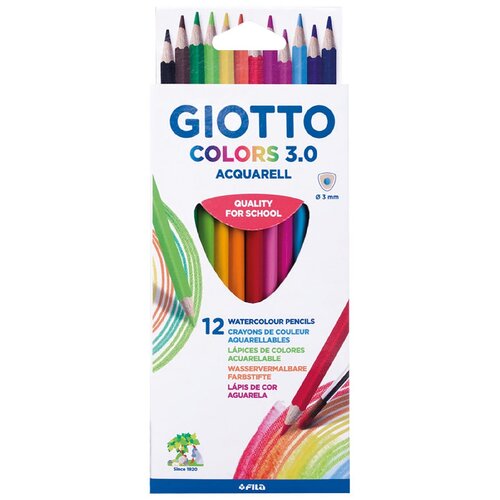 GIOTTO COLORS 3.0 Цветные акварельные деревянные к