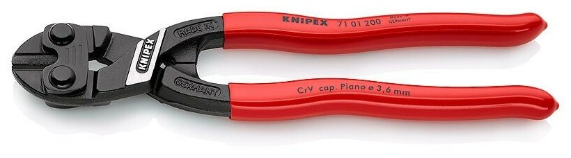 Knipex Szczypce tnące przegubowe kompaktowe 200mm CoBolt PCV (71 01 200)