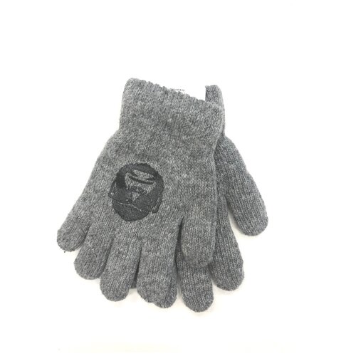уличные теплые варежки для детей зимние перчатки с закрытыми пальцами детские мягкие вязаные утепленные детские перчатки для мальчиков и Перчатки Yo!, размер 3, серый