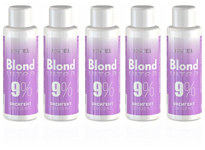 ESTEL ONLY Оксигент для волос 9%, ULTRA BLOND 60мл (5 шт в наборе)