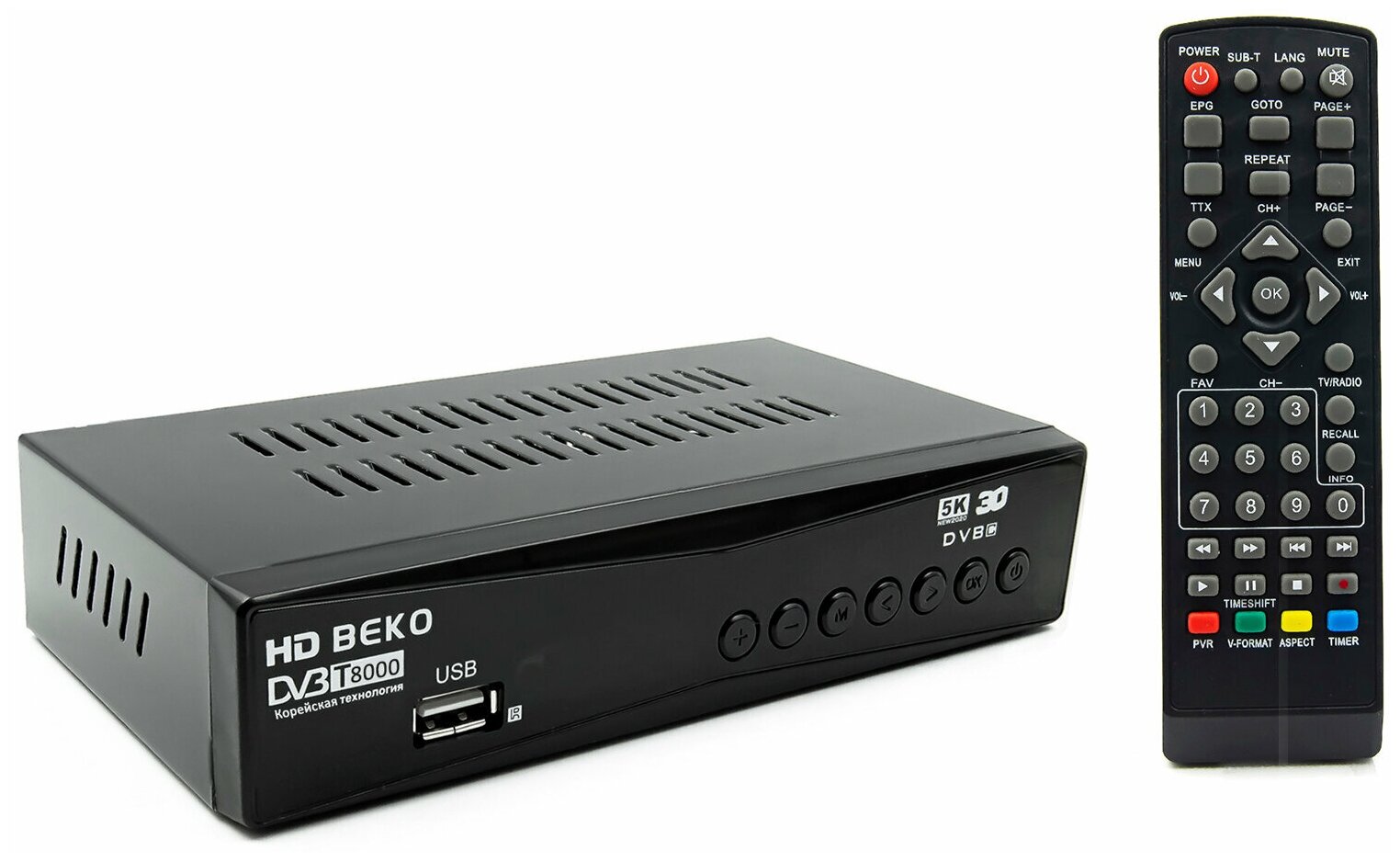 DVB-T2 ТВ приставка BEKO T8000 5K