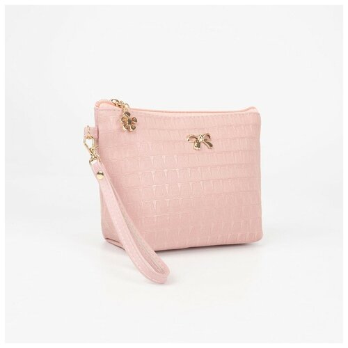 фото Косметичка на молнии, цвет розовый no name