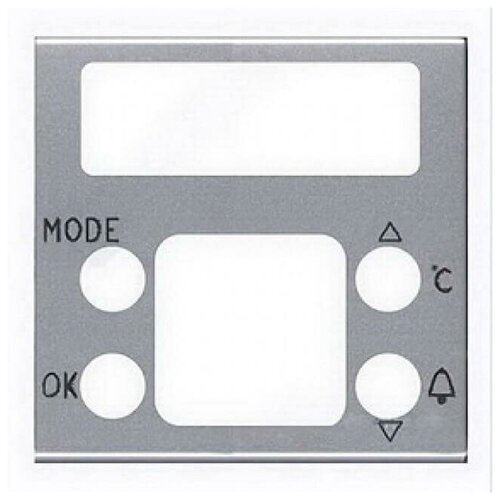 заглушка abb 2cla220000n1101 zenit ABB Лицевая панель ABB Zenit термостата серебро 2CLA224050N1301