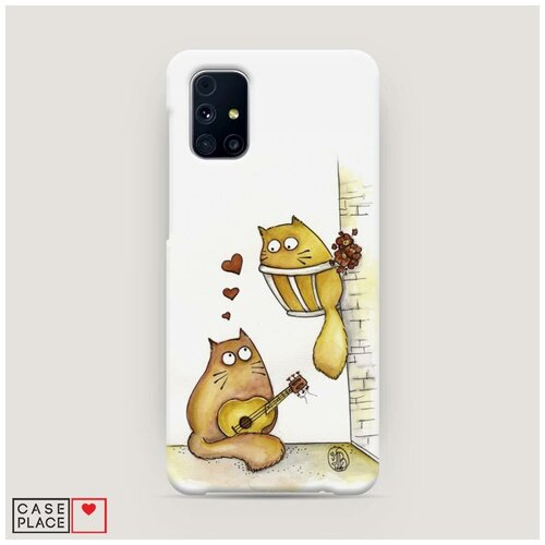 фото Чехол пластиковый samsung galaxy m31s влюбленные котики 2 case place
