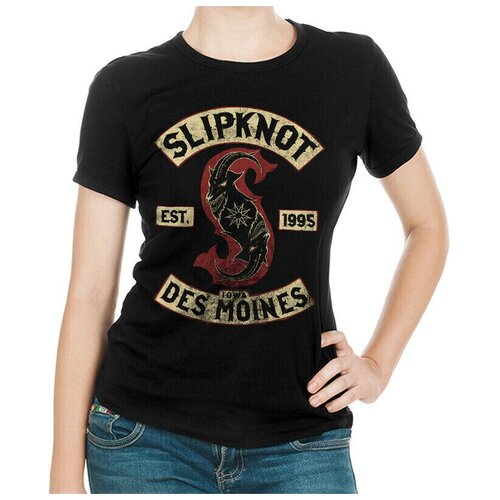 Футболка DreamShirts Slipknot Женская черная 3XL