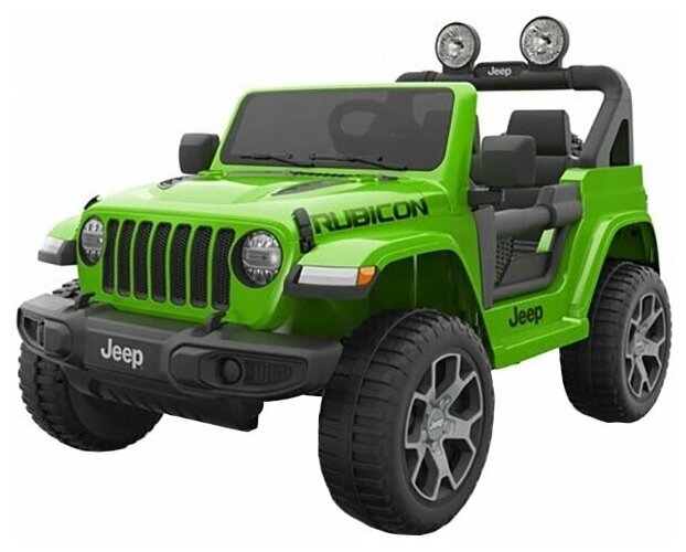 Электромобиль Jeep Rubicon 4WD (DK-JWR555), зеленый