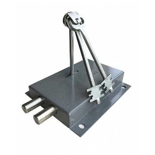 Замок накладной с задвижкой алмаз ЗН-015 левый