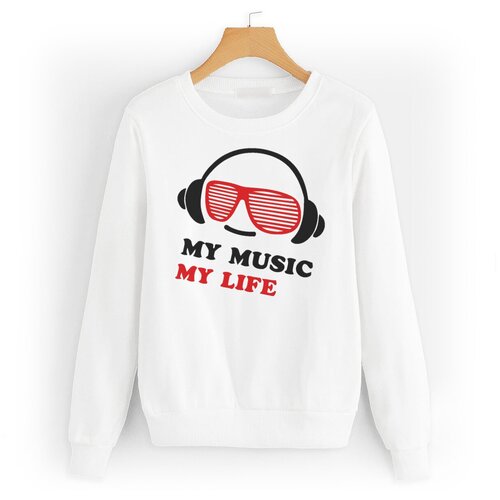 lk 01 музыка это моя жизнь электронная схема Свитшот CoolPodarok My music My life (Моя музыка моя жизнь)