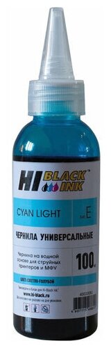 Чернила HI-BLACK для EPSON (Тип E) универсальные, светло-голубые 0,1 л, водные photo, 15070103840U