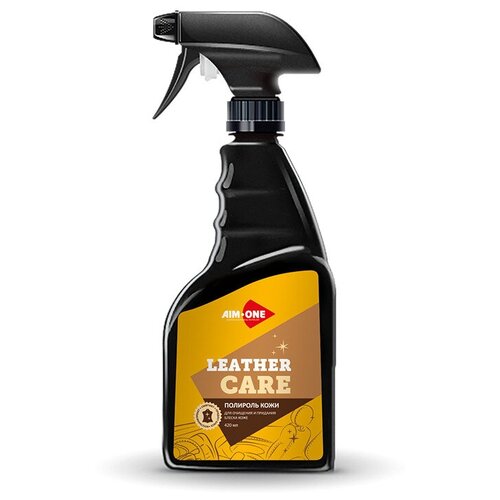 Полироль, очиститель кожи AIM-ONE + кондиционер Leather Care 420 мл LS-420