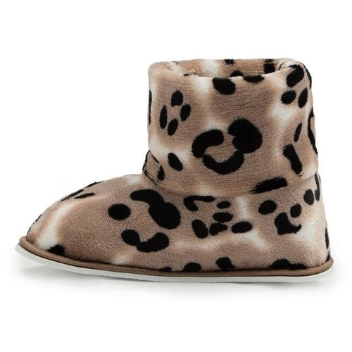 фото Тапочки женские, цвет бежевый леопард, размер 40 tapmoda