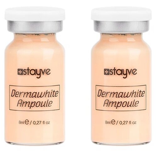 Stayve DERMAWHITE 1 Ampoule №1 Light Сыворотка для лица для дермапен для проведения процедуры bb glow ,тон №1 Светлый, 1 шт х 8 мл