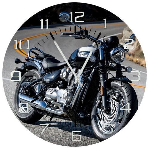 фото Svs настенные часы svs 4002018 мотоцикл на склоне