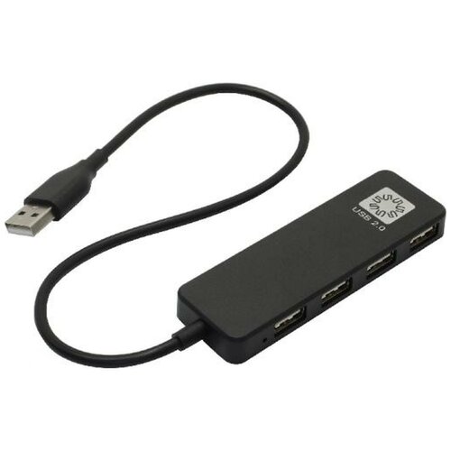 4-port USB2.0 Hub 5bites HB24-209BK Черный