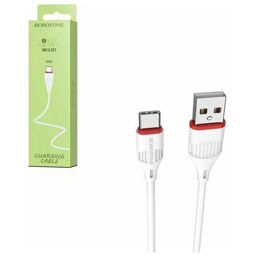 Кабель USB - Type-C Borofone BX17 Enjoy, 1.0м, цвет белый