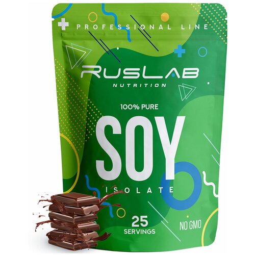 Соевый изолят SOY ISOLATE, протеин для вегетарианцев и веганов (800 гр), вкус шоколад
