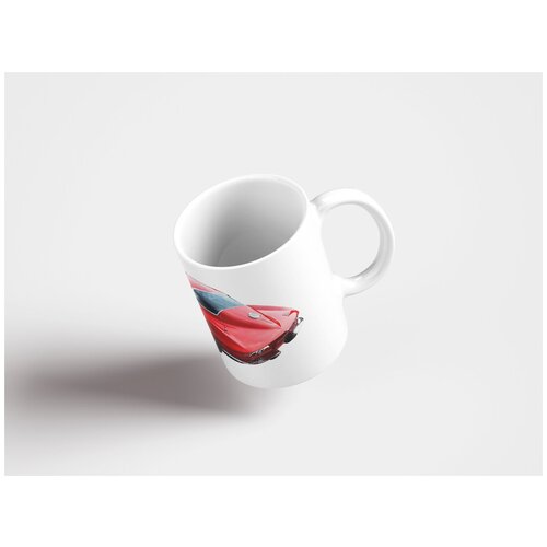 фото Кружка "корвет стингрей, автомобиль, машина 320 мл. белая" lotsprints