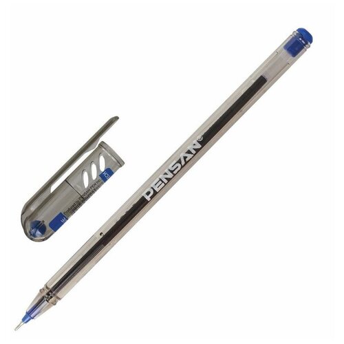 Купить Ручка шариковая PENSAN My-Tech, синяя, выгодная упаковка, комплект 25 штук, линия 0, 35мм, 880173