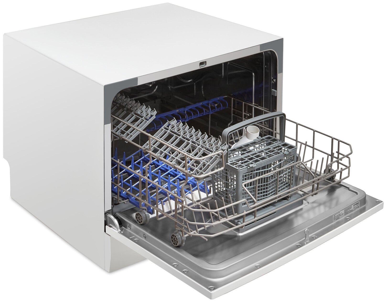 Посудомоечная машина HYUNDAI , компактная, белая - фото №4