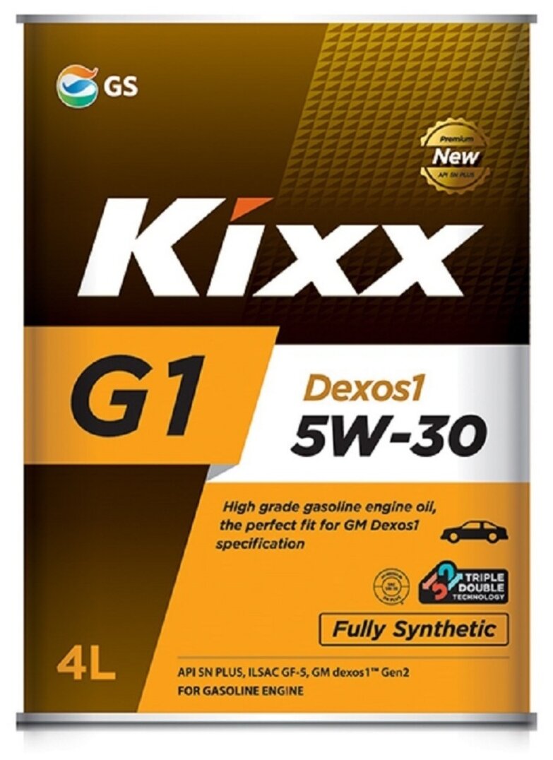 Синтетическое моторное масло Kixx G1 Dexos1 5W-30 SN Plus