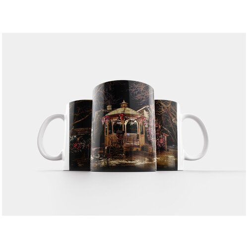 фото Кружка "снеговик, городок, городской" 320 мл lotsprints