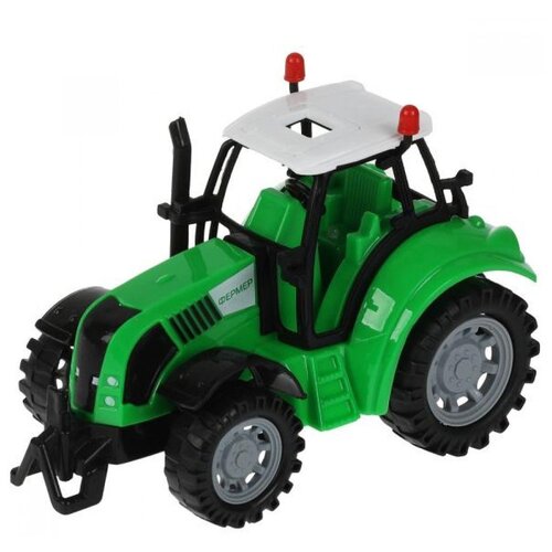 Технопарк Технопарк Трактор Фермер пластик, инерция, подвижные элементы, 15 см (свет, звук) 1901A101-R-GREEN