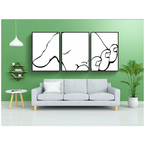 фото Набор модулных постеров для интерьера "рука, открыто, достигать" 60x90 см. в тубусе, без рамки lotsprints