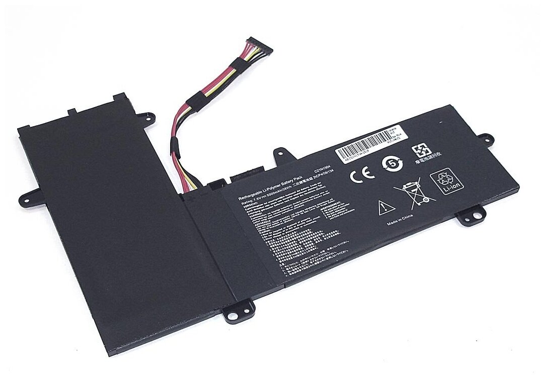 Аккумулятор OEM (совместимый с C21N1504, 0B200-01710100) для ноутбука Asus TP200SA 7.6V 38Wh (5000mAh) черный