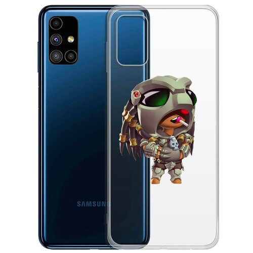 фото Чехол-накладка clear case brawl stars-леон хищник для samsung galaxy m51 (m515) krutoff group