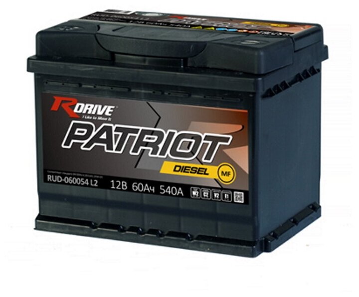 Авто аккумулятор RDRIVE PATRIOT 60L