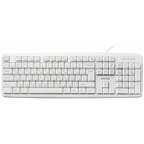 Клавиатура SMARTBUY SBK-210U-W ONE 210 USB количество клавиш - 104 длина кабеля - 15 м белая 102500₽