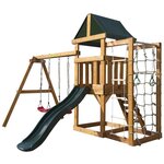 BABYGARDEN детская игровая площадка Play 10 - зеленый (спортивно-игровая площадка для дачи и улицы) - изображение