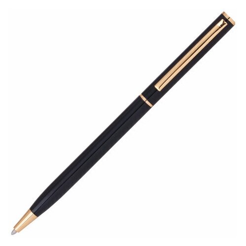 Ручка Unitype подарочная шариковая BRAUBERG Slim Black - (3 шт)