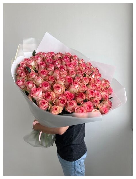 Букет Роза 101 шт, красивый букет цветов, шикарный, цветы премиум.