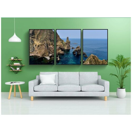 фото Набор модулных постеров для интерьера "токто, корея, наша территория" 60x90 см. в тубусе, без рамки lotsprints