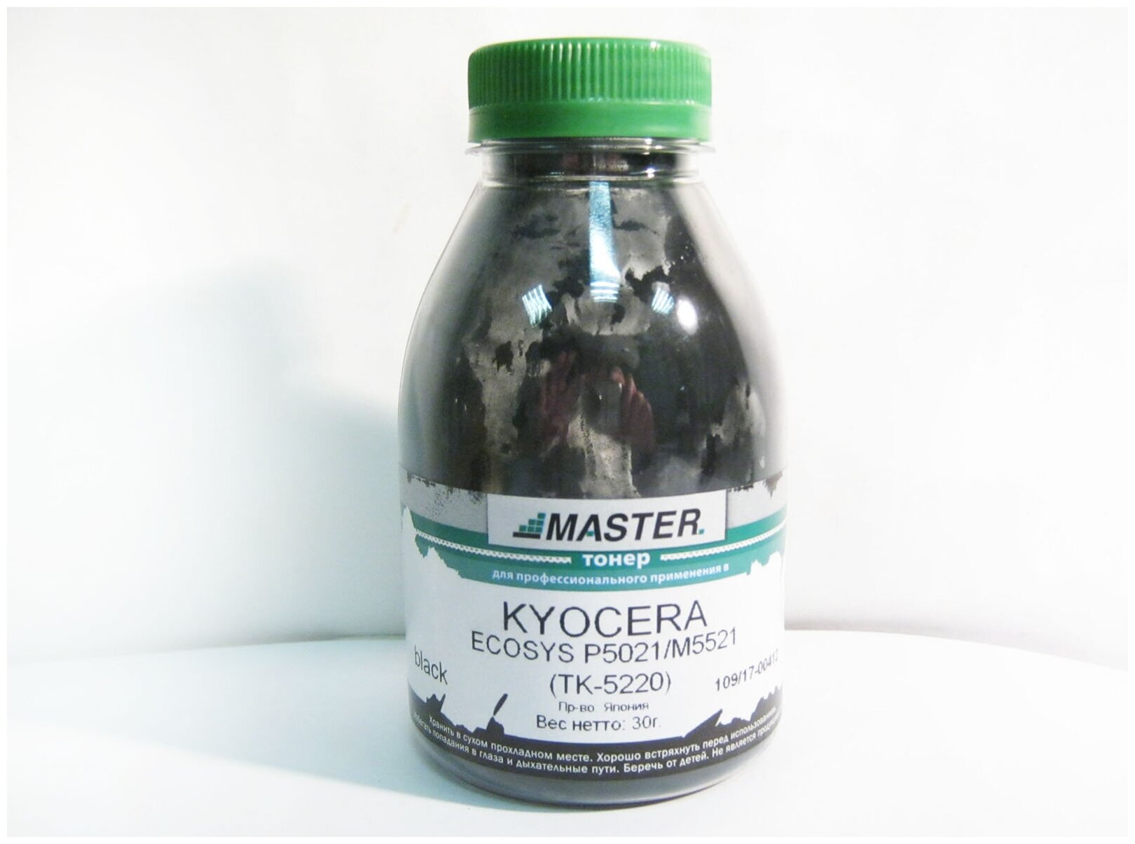 Тонер Kyocera Mita ECOSYS P5021, M5521, TK-5220, Master, Tomoegawa, 30г, банка, black, 1,2K