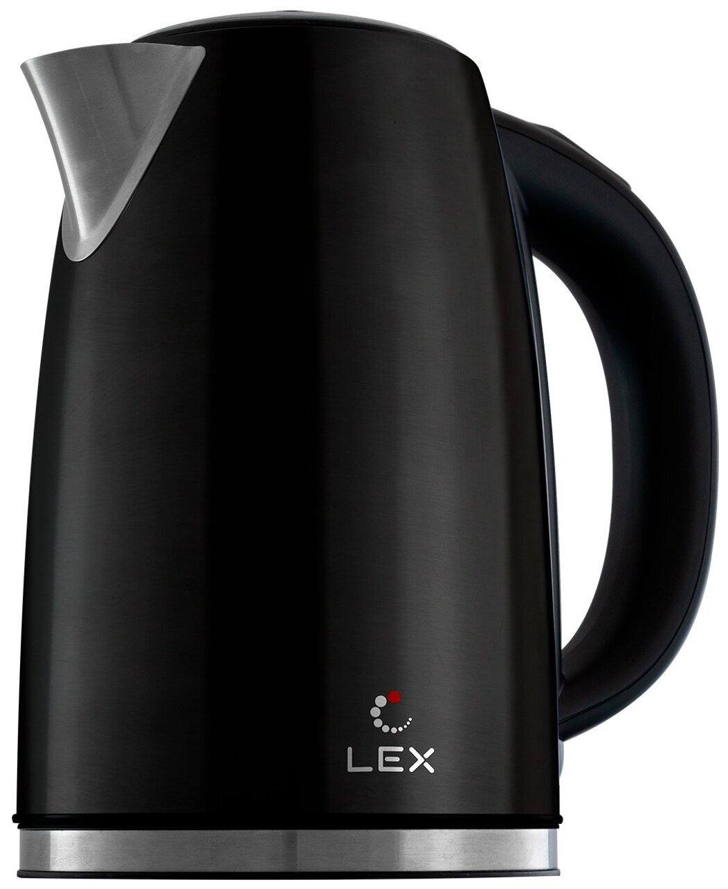 Чайник электрический Lex LX30021-1, металл, 1.7 л, чёрный