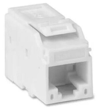 Модуль Keystone RJ45 CAT5E не экранированный белый (12шт в упаковке)