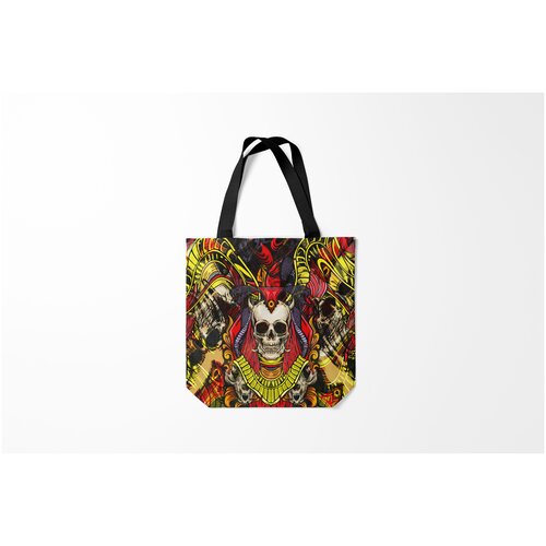 фото Сумка-шоппер / 40х40 см / популярные иллюстрации / черепа unprecedented fear burnettie